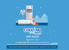 Cooling Days Sale on Home & Large Appliances at flipkart